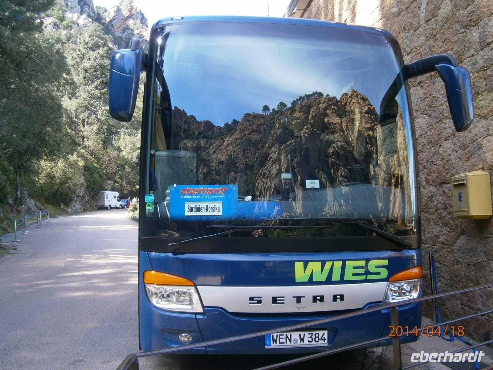 Calanche - Spiegelung der Felsen 