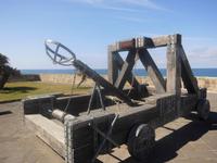 Nachbau einer alten Wurfmaschine (sog. 