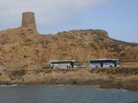 Roter Felsen am Hafen von L' Ile Rousse