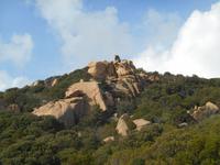 Gesteinsformationen im Hinterland der Südwestküste Korsikas