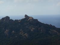 Gesteinsformationen im Hinterland der Südwestküste Korsikas (Granit-Löwe)