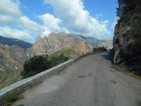 Straße oberhalb der Spelunca-Schlucht
