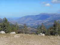 Blick vom Col de Vergio auf den Calacuccia-Stausee