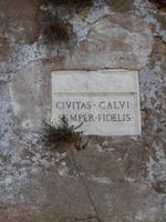 Balagne - Calvi (Zugang zur Zitadelle - Wahlspruch der Stadt)