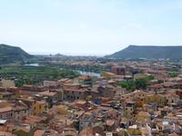Bosa - Blick von Burg auf Stadt