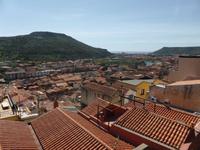 Bosa - Blick von Burg auf Stadt