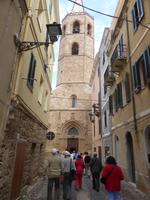 Alghero - Blick zum Turm der Kathedrale