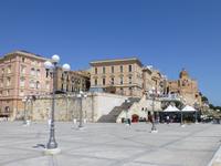 Cagliari - Terrazza Umberto I. mit Blick zur Kathedrale