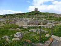 Tharros mit Turm San Giovanni di Sinis