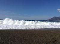 am Strand von Porto