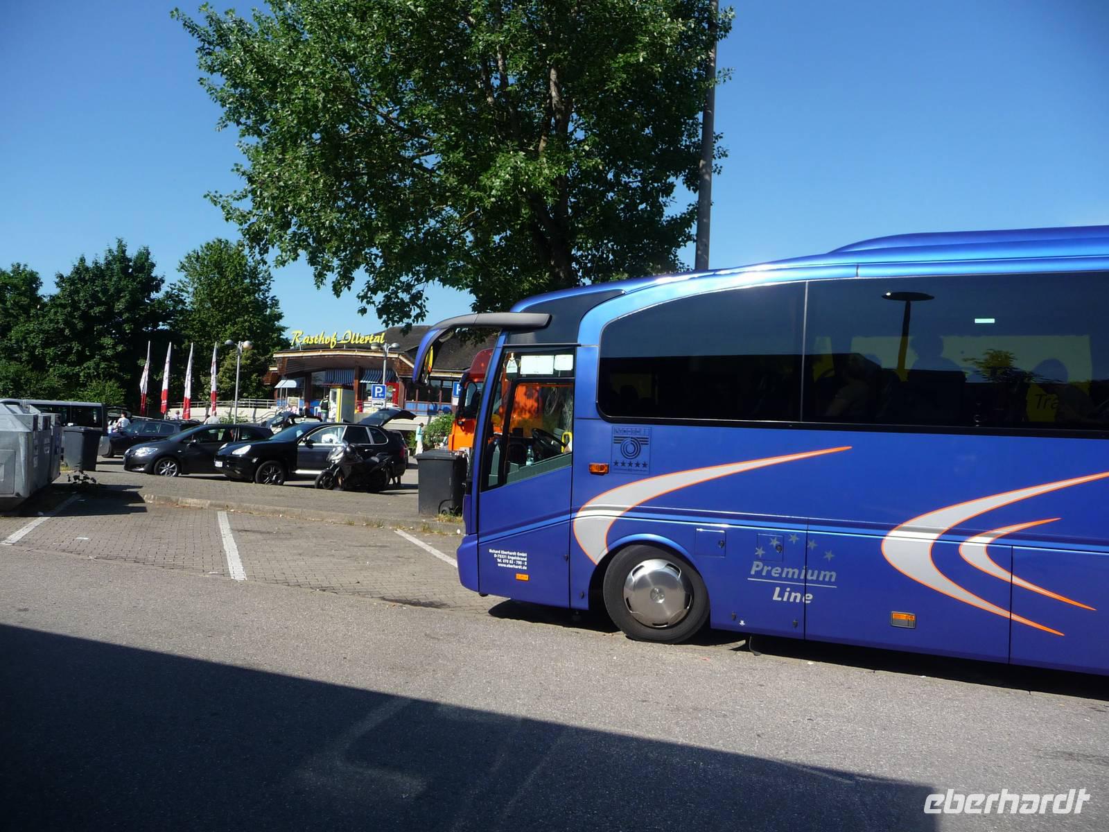 Eine erste Rast auf dem Weg nach Süden.