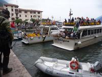 Schiffsanlegestelle in Malcesine.