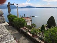 Blick von der Isola Bella über den Lago Maggiore.