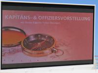 Kapitäns- und Offiziersvorstellung am Seetag