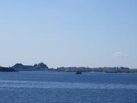 Einfahrt in Korfu-Stadt