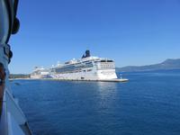 Einfahrt in Korfu-Stadt