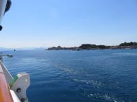 Einfahrt in Korfu-Stadt