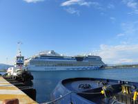 AIDAblu im Hafen von Korfu