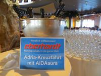 Sektempfang am 1. Seetag