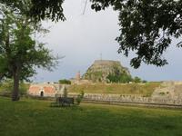 Blick zur Festung von Korfu-Stadt