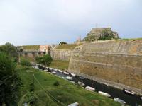 Blick zur Festung von Korfu-Stadt