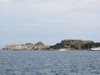 Blick zur Festung von Korfu-Stadt