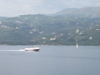 0077 Kreuzfahrt AIDAvita - Adria - Einlaufen in Korfu - Blick nach Albanien