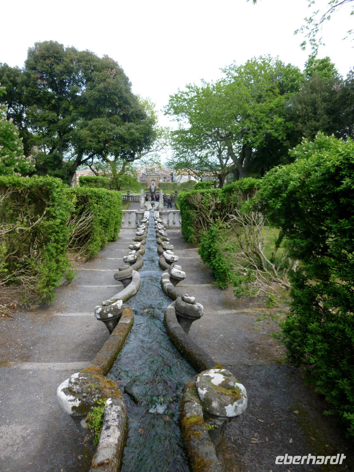 Villa Lante in Bagnaia, Wasserkette (im 