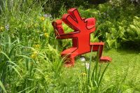 Tag 2 14.05.2022 Heller Garten, Gardone, Figur von Keith Haring 