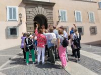 Die Eberhardt-Gruppe grüßt den Papst &ndash; &copy; Heike Jack (Eberhardt TRAVEL)