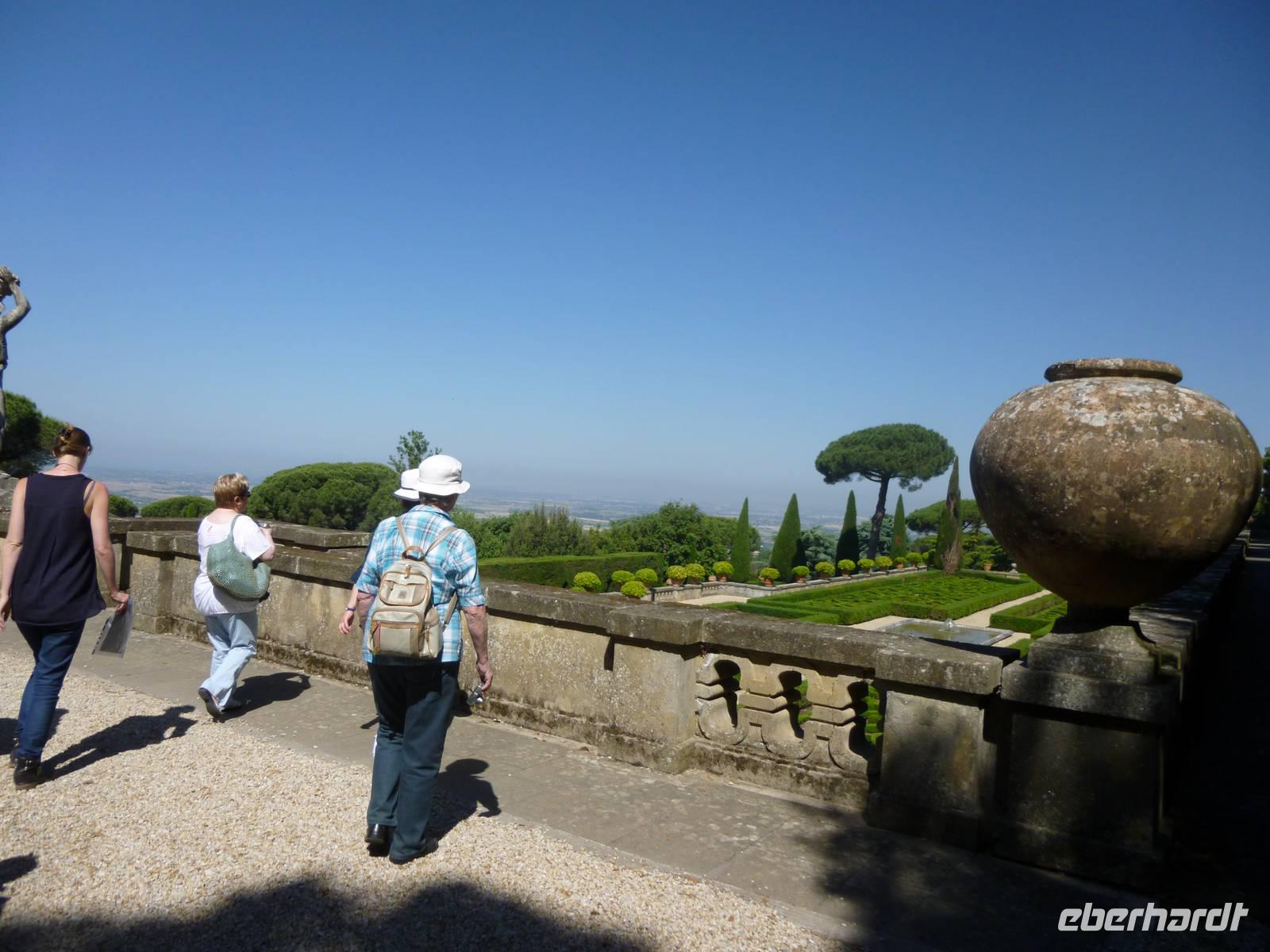 Garten Castel Gandolfo, Mittelterasse