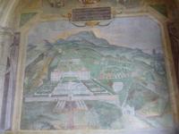 Garten Villa Lante in Bagnaia, Frsko im Casino von der Anlage (vermutlich von Vignola)