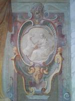 Villa Lante, Illustionistisches Wandfresko im Casino