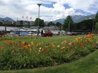 an der Uferpromenade von Locarno