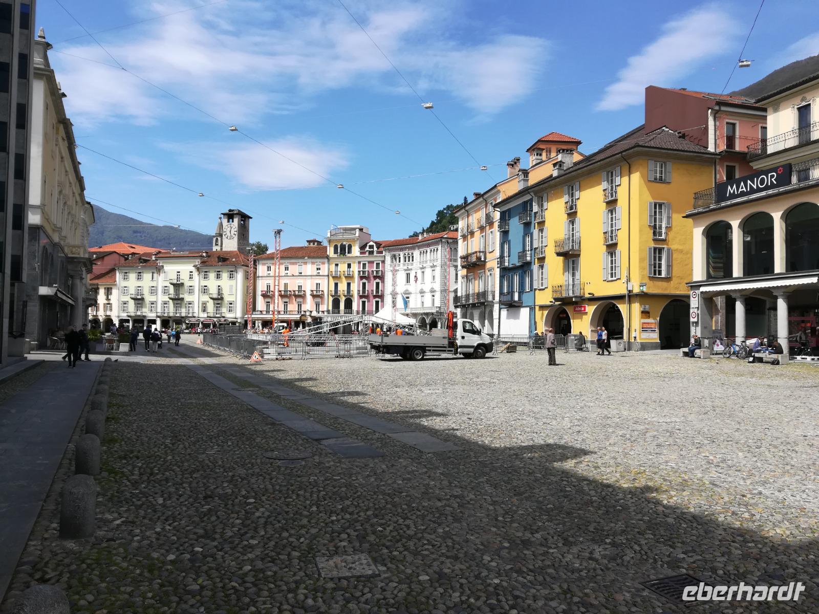 Die berühmte Piazza Grande in Locarno.