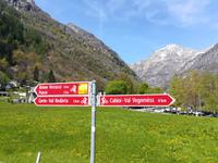 Radwegenetz im Verzascatal.