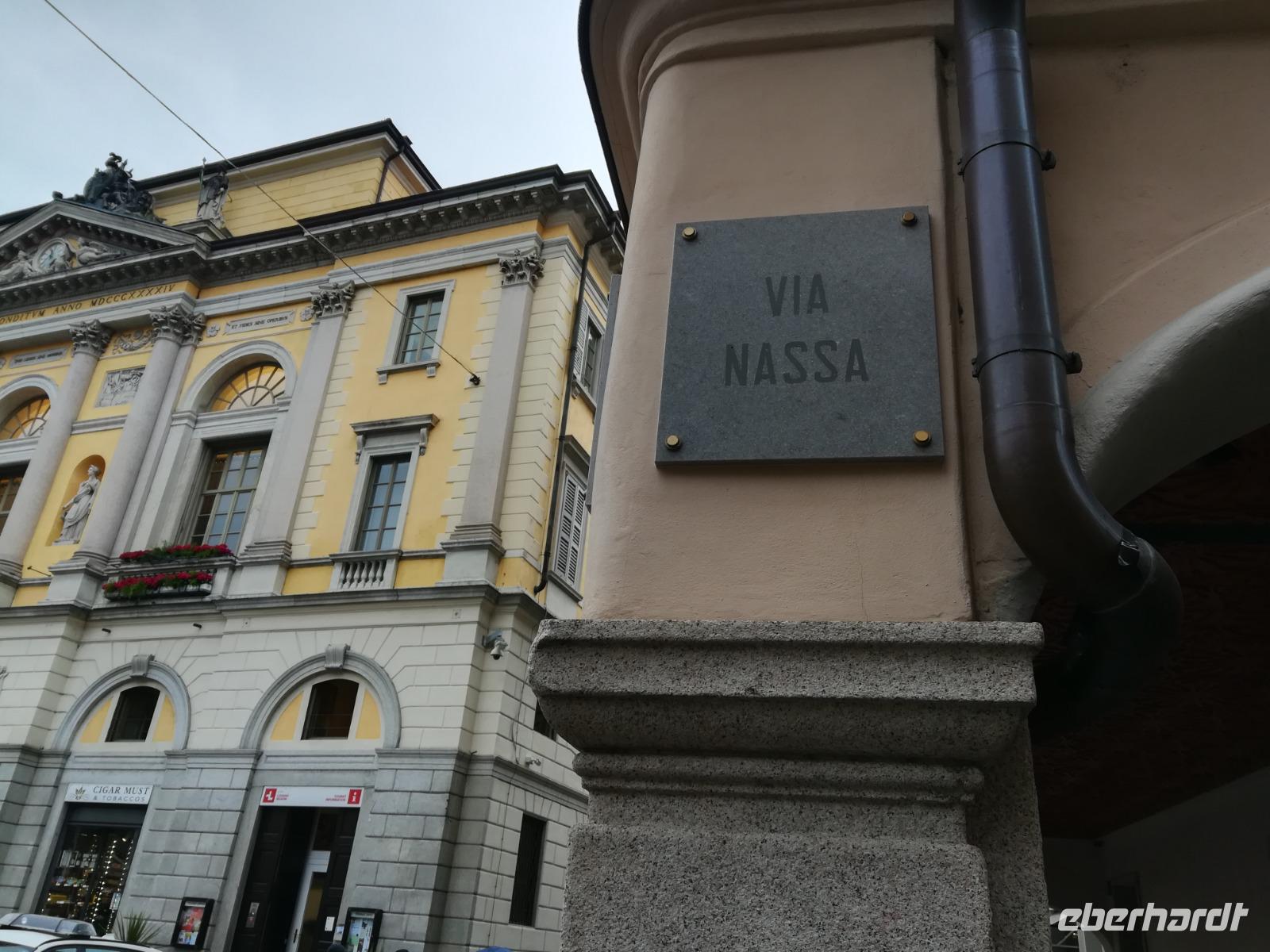 Die berühmte Via Nassa in Lugano.