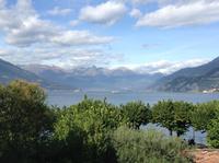 Blick von Bellagio in Richtung Alpen