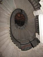 Isola Bella: 118 Stufen der freitragenden Wendeltreppe im Palast