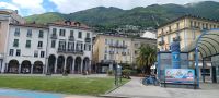Locarno-Blick von der Seepromenade auf die Altstadt