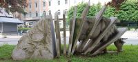 Domossola - Kunstwerk am Bahnhof