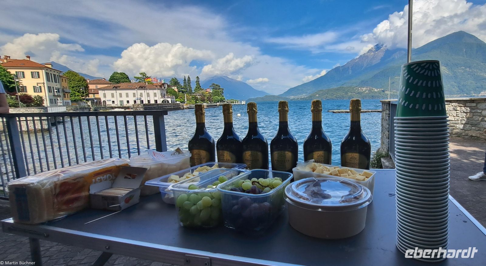 Lago di Como - Comersee - Picknick in Dongo (am Nordufer des Sees)