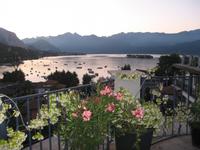 Unser Hotel Royal- Abendstimmung von der Dachterrasse