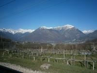 Ausblick während der Bahnreise