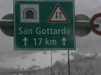 Gotthardtunnel 17 km lang