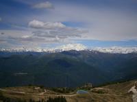 Aussicht vom Mottarone zum Monte Rosa Massiv