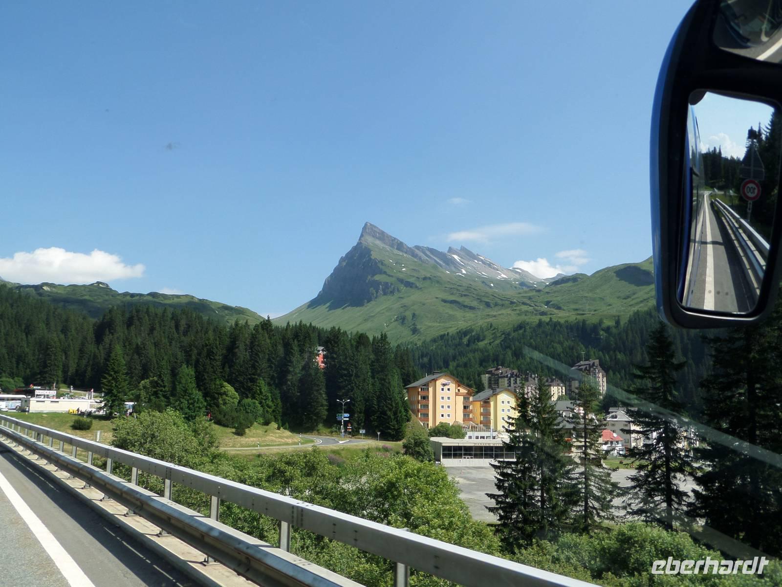 Rückfahrt durch die Schweiz