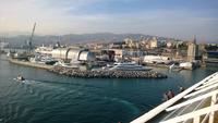 0222 MSC Lirica, Ausfahrt aus Genua