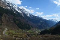 0020 Schweiz, durch den Kanton Tessin, südlich des San-Bernadino-Tunnels, Blick nach Soazza