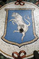 0195 Mailand, Mosaik in der Galleria Vittorio Emanuele II